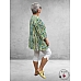 AKH Big Shirt A-lijn Windy Blauw-Lime-Turquoise